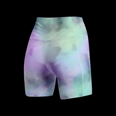 Terri Performance Biker Shorts Women - Purple / Green